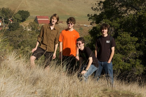 Group photo of us on the hill